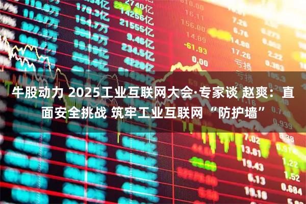 牛股动力 2025工业互联网大会·专家谈 赵爽:直面安全挑战 筑牢工业互联网 “防护墙”